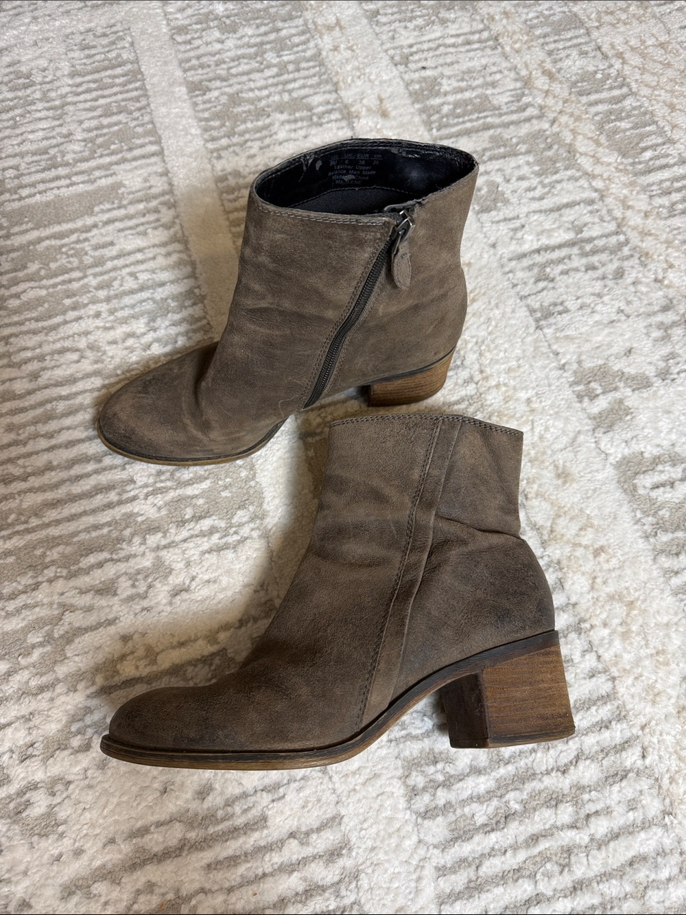 Franco Sarto Women's Brown Leather Booties - Size 8
